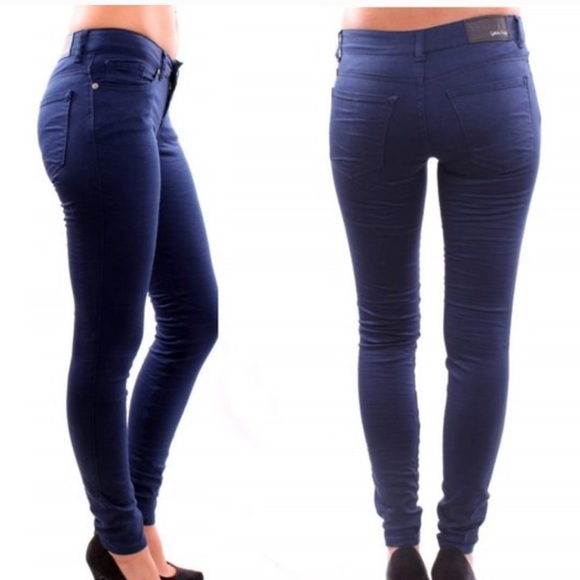 New Refuge Blue Skin Tight Legging Sz 8 - Picture 3 of 8